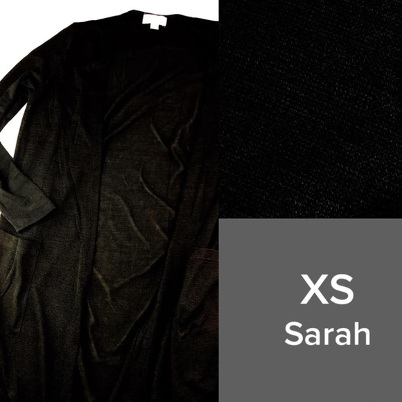 LuLaRoe Sweaters - NWT LuLaRoe Sarah Duster Cardigan XS Black Noir